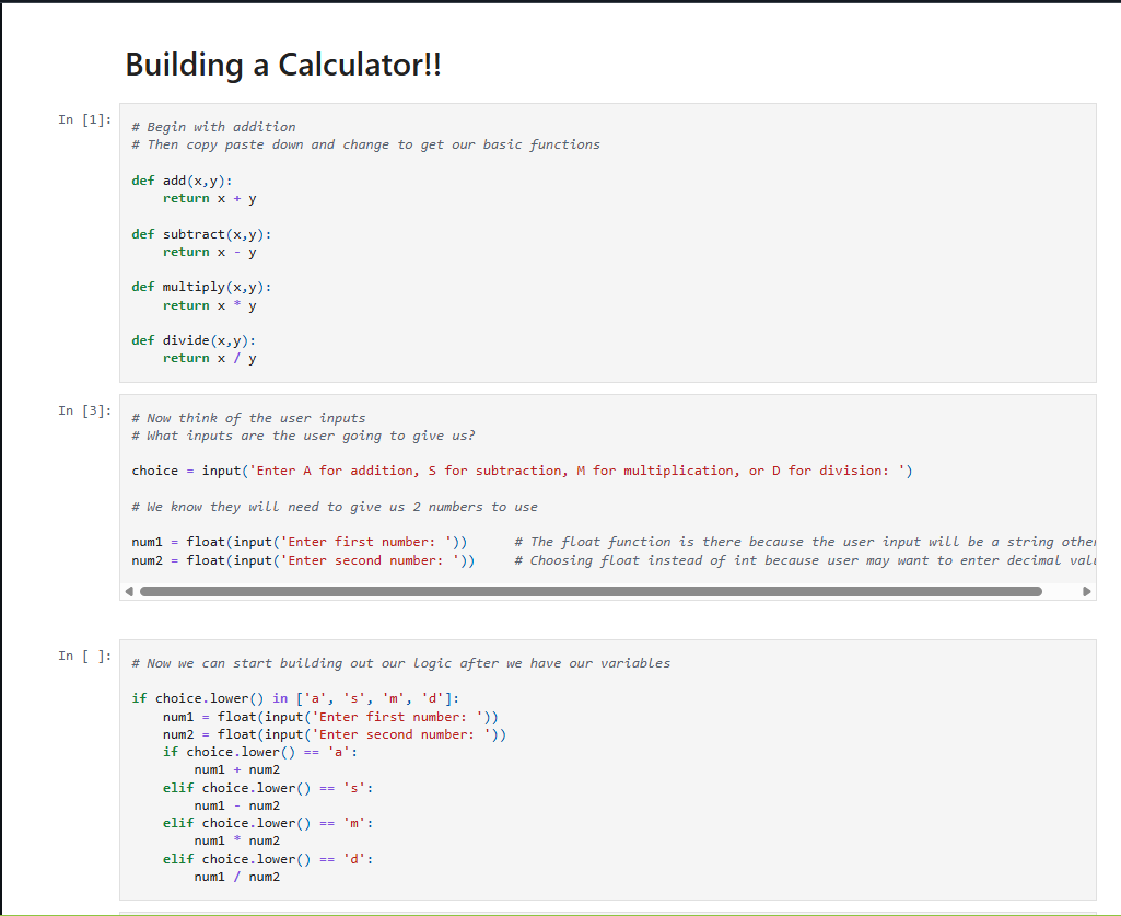 Calculator Project