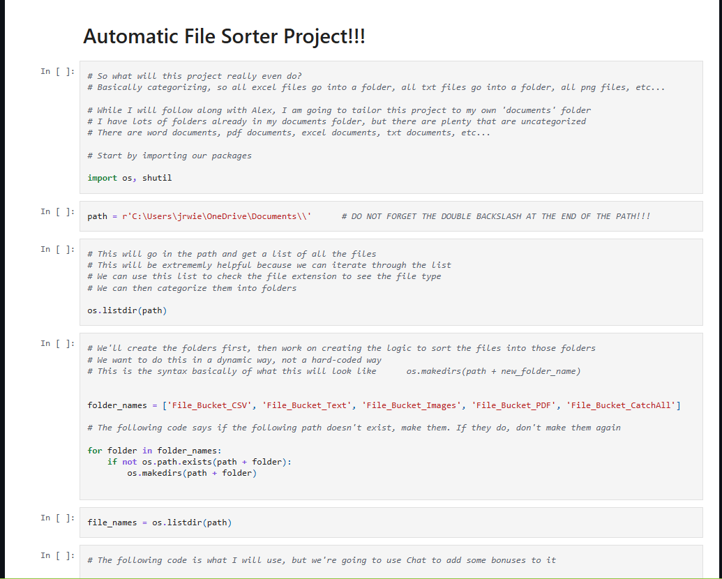 File Sorter Project